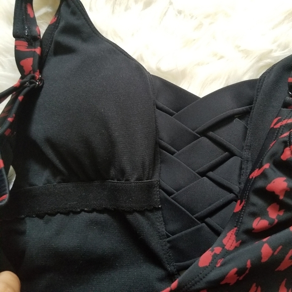 Apt 9 Cheetah Lace Up One Piece Swimsuit - Picture 8 of 10